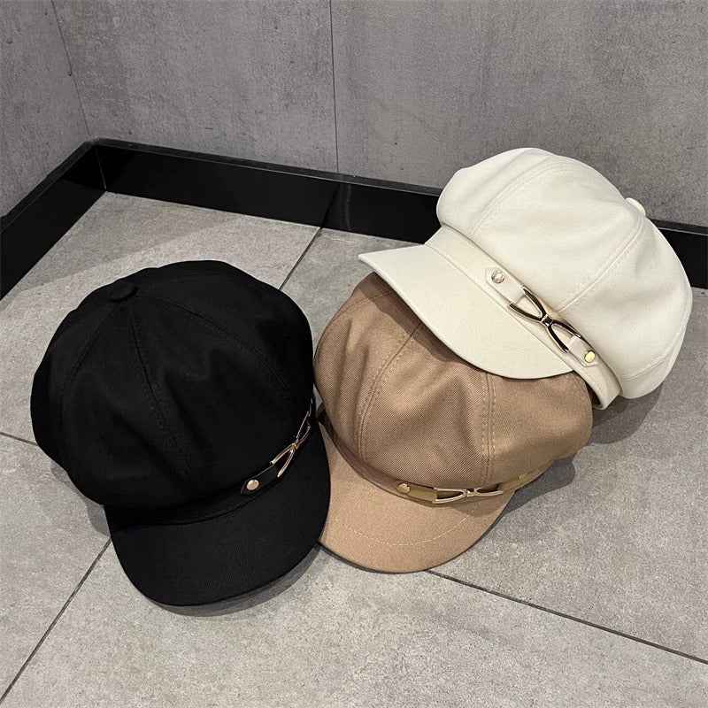 Elegant Black And White Classic Women'S Berets